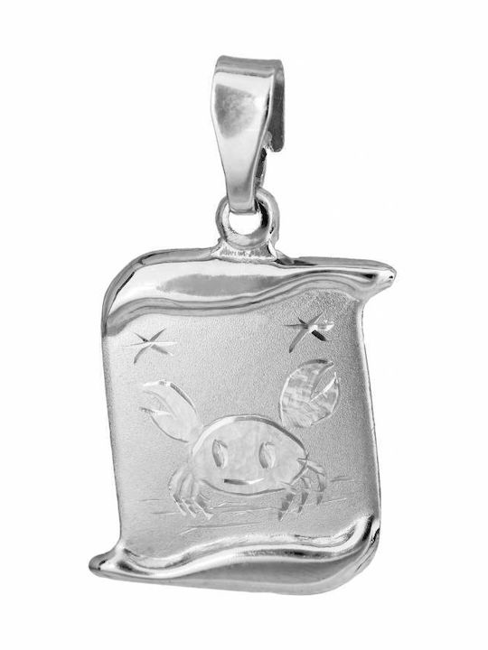 Anhänger Kinder Amulett aus Weißgold 14K 034858