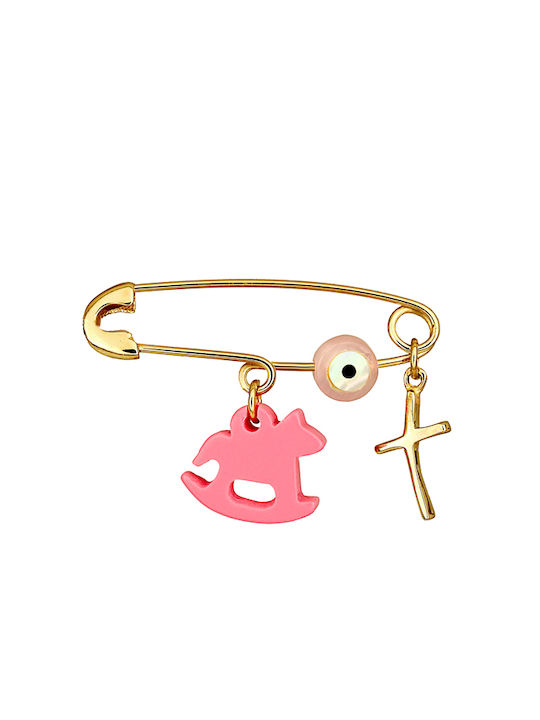 Child Safety Pin made of Gold 9K