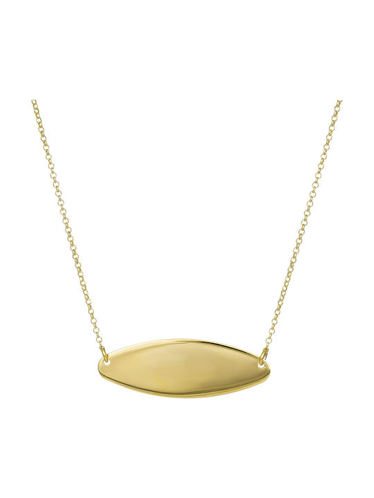 Necklace from Gold Plated Silver