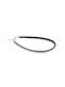 Woofmoda Black Dog Perimeter 39cm Black-Silver