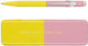 Caran D'ache 849 Pen Ballpoint 0.7mm Pink with Yellow Ink 849.341 233.353250