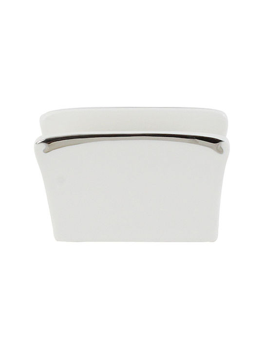 Inart Ceramic Napkin Holder White 3-60-011-0094