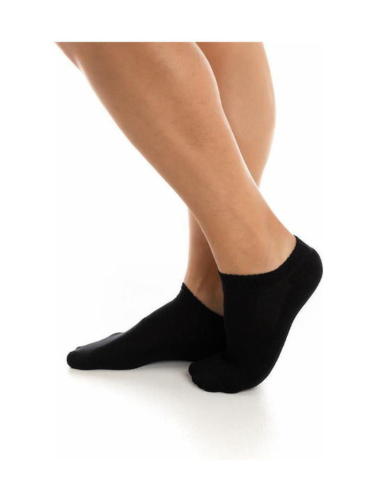 Inizio Men's Solid Color Socks BLACK