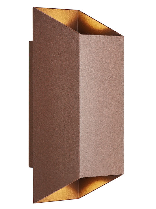 Nordlux Square 22 Wall-Mounted Outdoor Light GU10 IP54 Double Beam 8x9.5x23.5εκ.