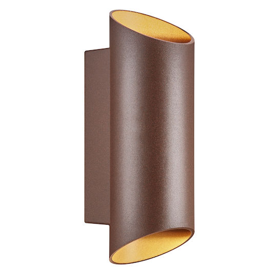 Nordlux Round 22 Lumină de exterior montată pe perete GU10 IP54 Dublu Fascicul 23.5x7.7x9.5εκ.