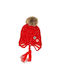 Kids Beanie Knitted Red