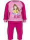 Kids Sweatpants Set Pink 2pcs Princess