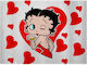 Koupakoupa Betty Boop Suprafață de Tăiere Sticloasă White-Red 38x28cm 1buc