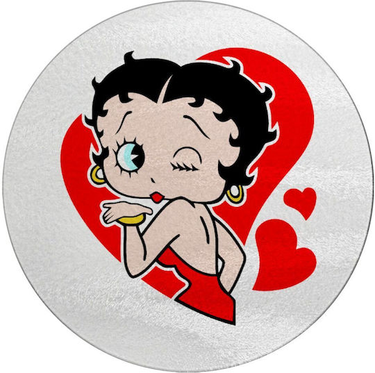 Koupakoupa Betty Boop Suprafață de Tăiere Sticloasă White-Red 30x30cm 1buc