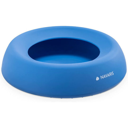 Navaris Bol din silicon Mâncare & Apă pentru Câine & Pisică pe Bază în Culoare Albastru
