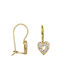 Καρδιά Earrings made of Gold 14K