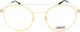 CInque Damen Metallisches Brillengestell Gold