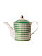 Pols Potten Chess Pols Potten Teapot Porcelain Green