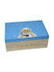 LiebeQueen Cutie decorativă din Lemn 1buc FA0621343 Albastru deschis
