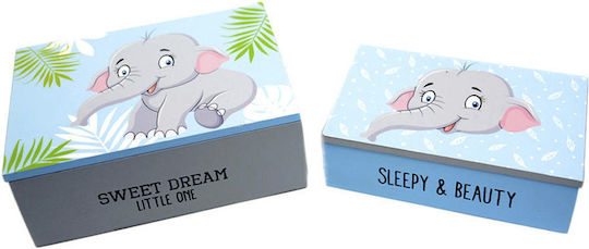 LiebeQueen Dekorative Box 2Stück FA0621289 Hellblau