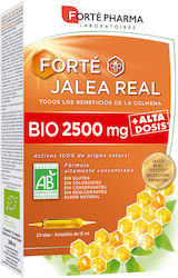 Forte Pharma Royal Jelly for Energy, Immune System Boost, Hair, Skin & Nails 2500mg 20pcs