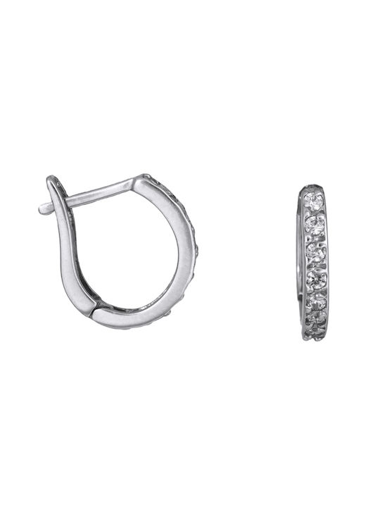 Earrings Hoops made of Platinum