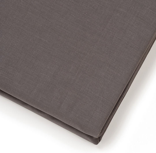 Melinen Bettlaken Doppelter 205x270cm. Urban Line Dark Grey