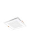 Power Led Τετράγωνο Χωνευτό LED Panel 18W με Φυσικό Λευκό Φως 4500K 19x19εκ.