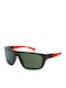 Arnette Hijiki Men's Sunglasses with Black Plastic Frame and Green Lens AN4330 28546R