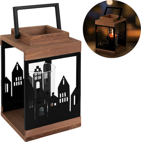 ECD Germany Christmas Wood Brown Lantern