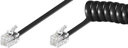 Intellinet Spirale Telefonkabel RJ10 4P4C 2m Schwarz (216300)