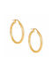 Earrings Hoops made of Silver Gold Plated