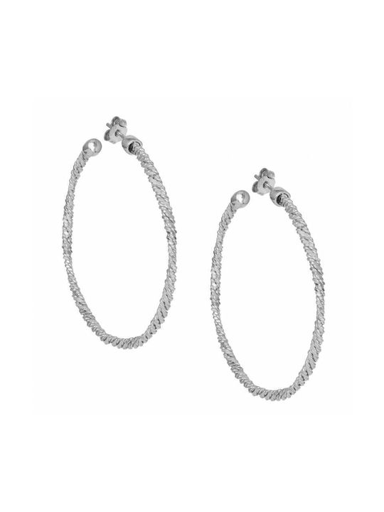 Earrings Hoops made of Silver