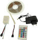 Waterproof LED Strip 300 Smd 12V 5m Type SMD3528 with Power Supply & Remote Control