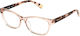 Furla Plastic Eyeglass Frame Pink VFU670 0913