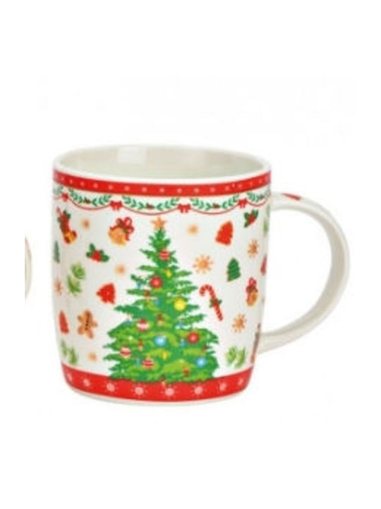 Christmas Mug Porcelain White 1pcs