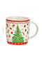 Christmas Mug Porcelain White 1pcs