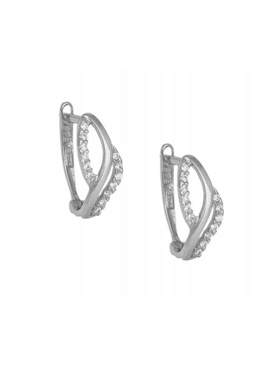 Earrings Hoops made of Platinum