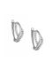 Earrings Hoops made of Platinum