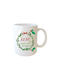 Dorosimo Ornament de masă de Crăciun Cană De porțelan L9.5xW8xD8cm.