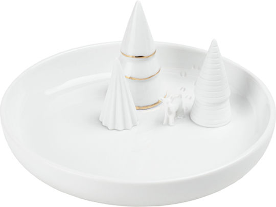 Raeder Christmas Bowl Porcelain White L15xW6.5xD15cm.