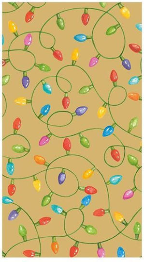 Caspari Set of Christmas Napkins L19.8xW10.8cm. 15pcs