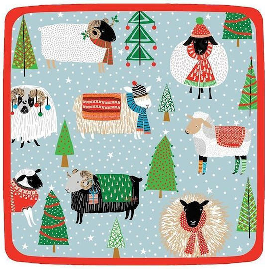 Caspari Christmas Tableware Ornaments Plate 8 Pieces Caspari Christmas Tableware Ornaments Plate 8 Pieces