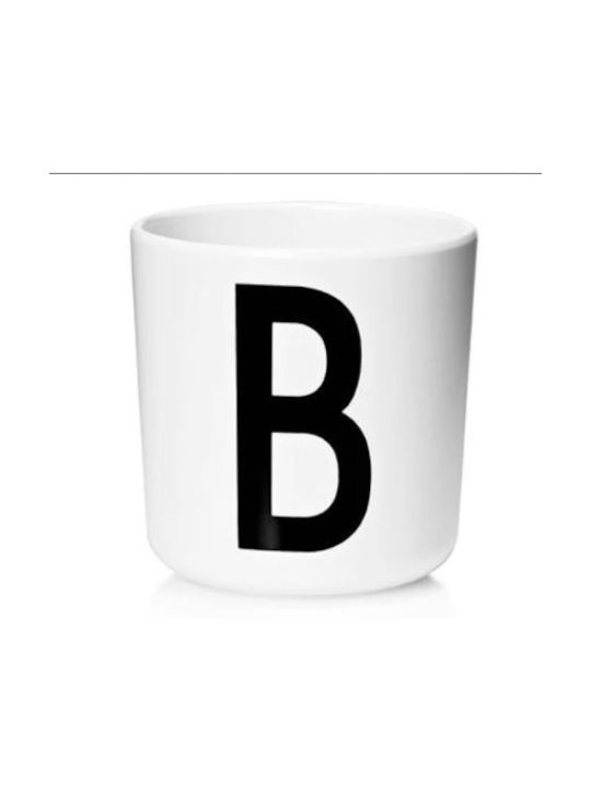 Design Letters Ceramic Cup White