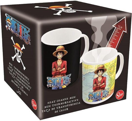 Stor One Piece Heat Change Mug Ceramic Black 325ml