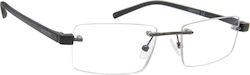 Oramont Lesebrille +3.00 in Schwarz Farbe PLBLK...