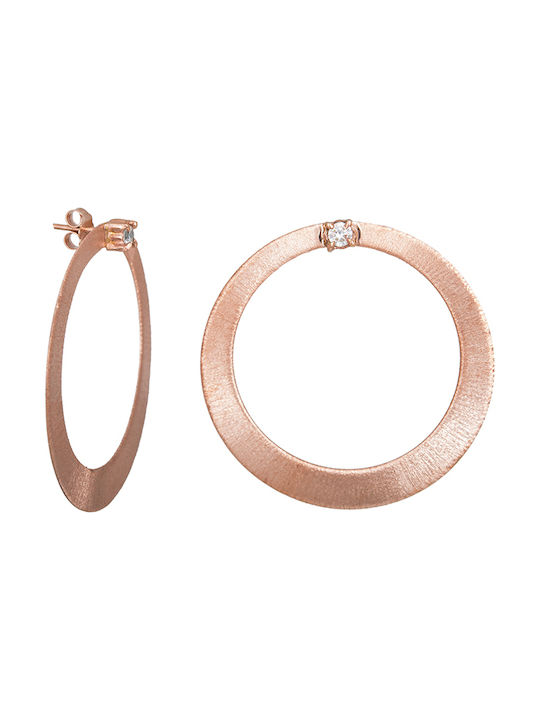 Earrings Hoops made of Silver Gold Plated