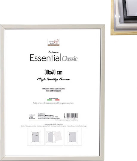 ArteLibre Fotorahmen mit Silbernem Hölzernem Rahmen 30x40 ArteLibre Fotorahmen mit Silbernem Hölzernem Rahmen 30x40