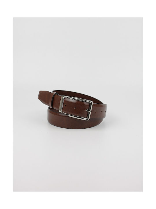 Tzevelion Men's Belt Tabac Brown