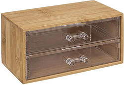 Touch Of Beauty Jewellery Box Wooden Brown 18.9x9.5x10.5cm