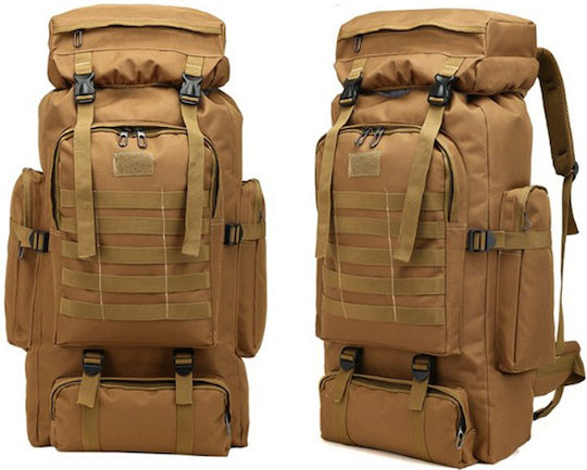 Playbags Στρατιωτικό Σακίδιο Πλάτης Μπεζ 70lt