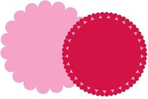 Creative Converting Heart Placemats for Party 4pcs
