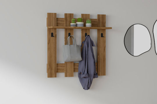 Asir Group Agățători De Perete Din Lemn Cu 4 Compartimente 70x18x70cm Asir Group Agățători De Perete Din Lemn Cu 4 Compartimente 70x18x70cm
