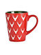 Christmas Mug Ceramic Red 1pcs