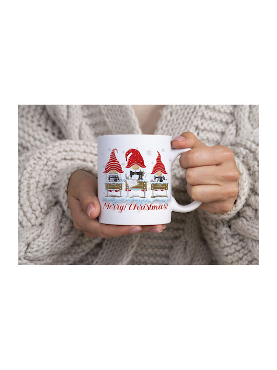 Christmas Mug Ceramic White 1pcs